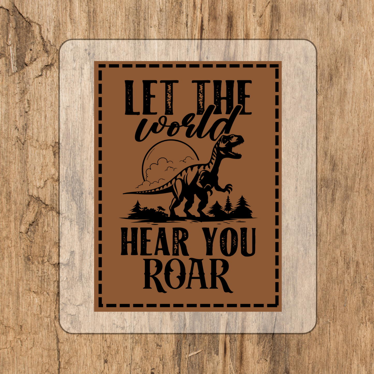 Let the world hear you ROAR Bügel-Label Eigenproduktion