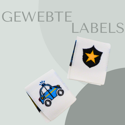 Polizei Abzeichen Web-Wende-Label Eigenproduktion