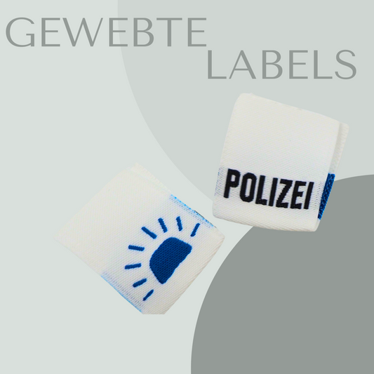 Polizei Web-Wende-Label Eigenproduktion