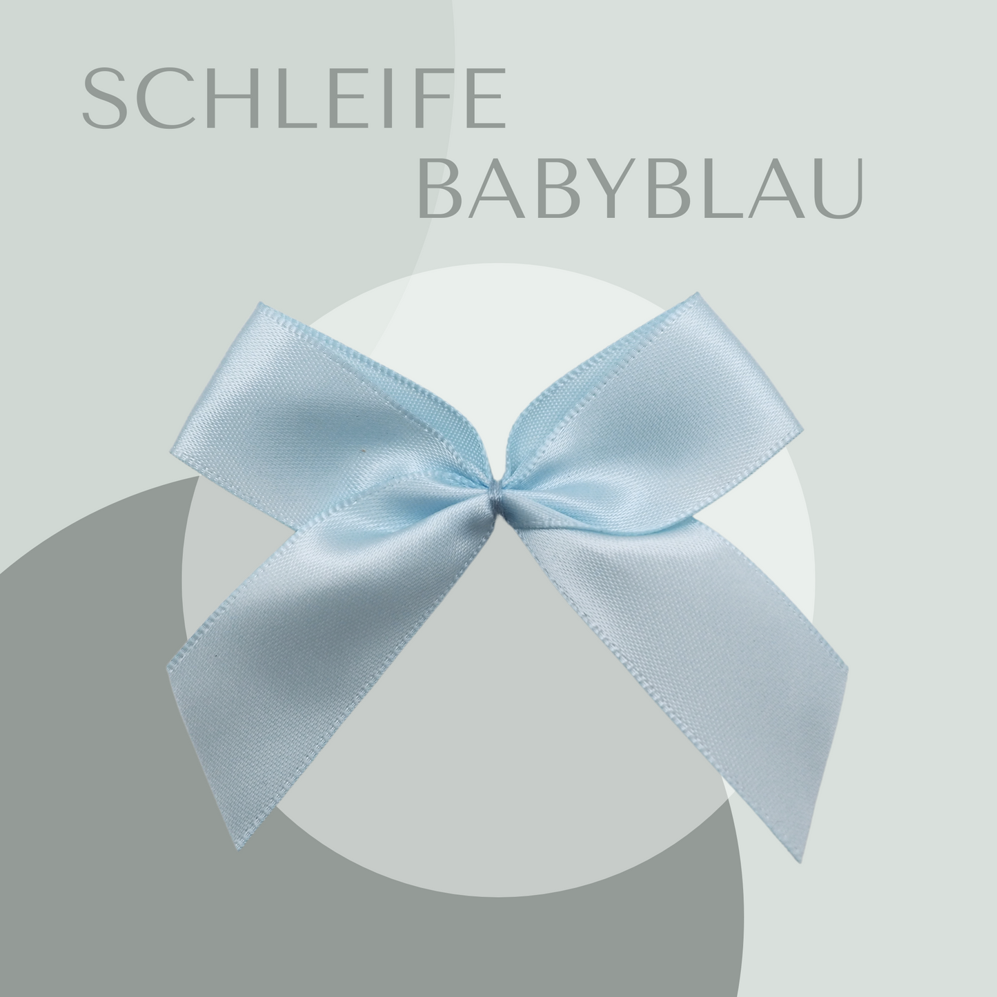 2 Schleifen Groß Babyblau