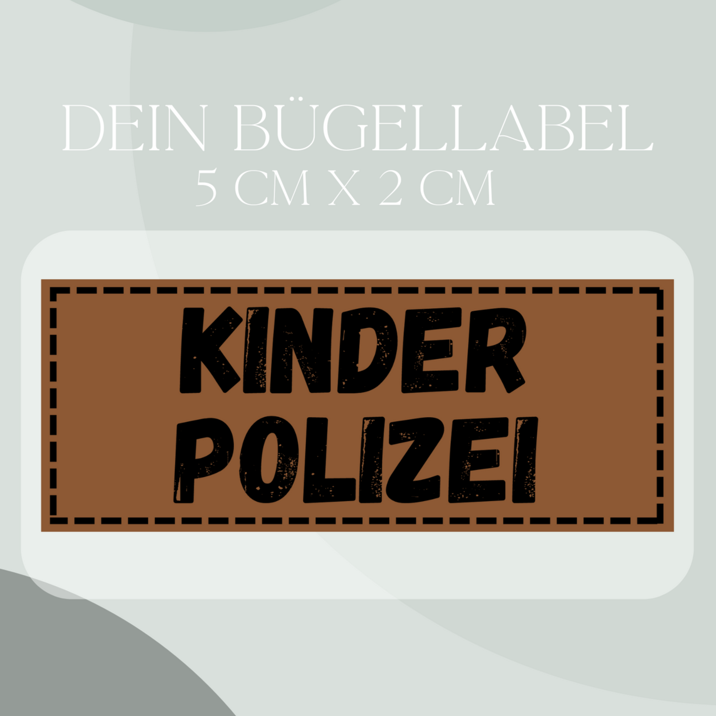 Kinder Polizei-Label Eigenproduktion