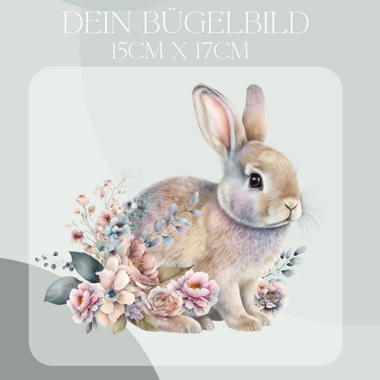 Hase Bügel-Bild Eigenproduktion