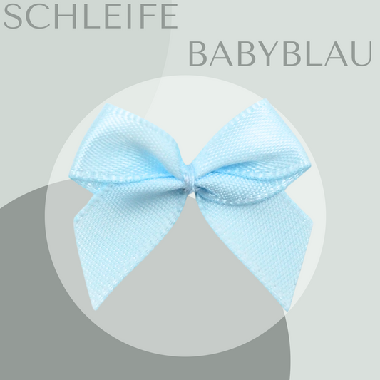 5 Schleifen klein Babyblau