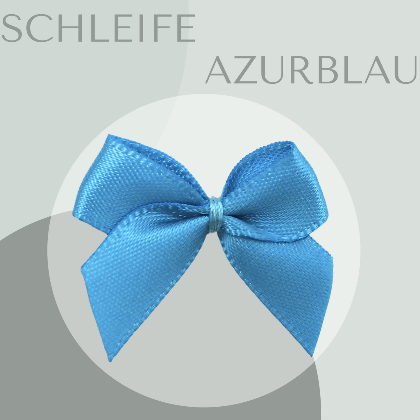 5 Schleifen klein Azurblau