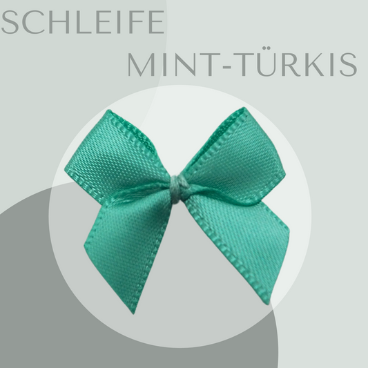 5 Schleifen klein Mint-Türkis