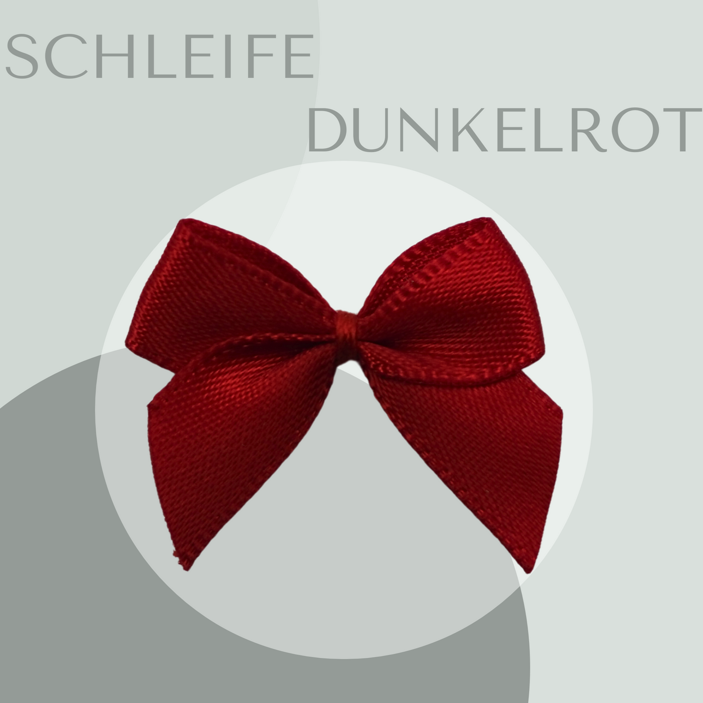 5 Schleifen klein Dunkelrot