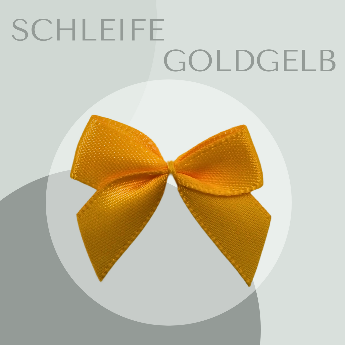 5 Schleifen klein Goldgelb