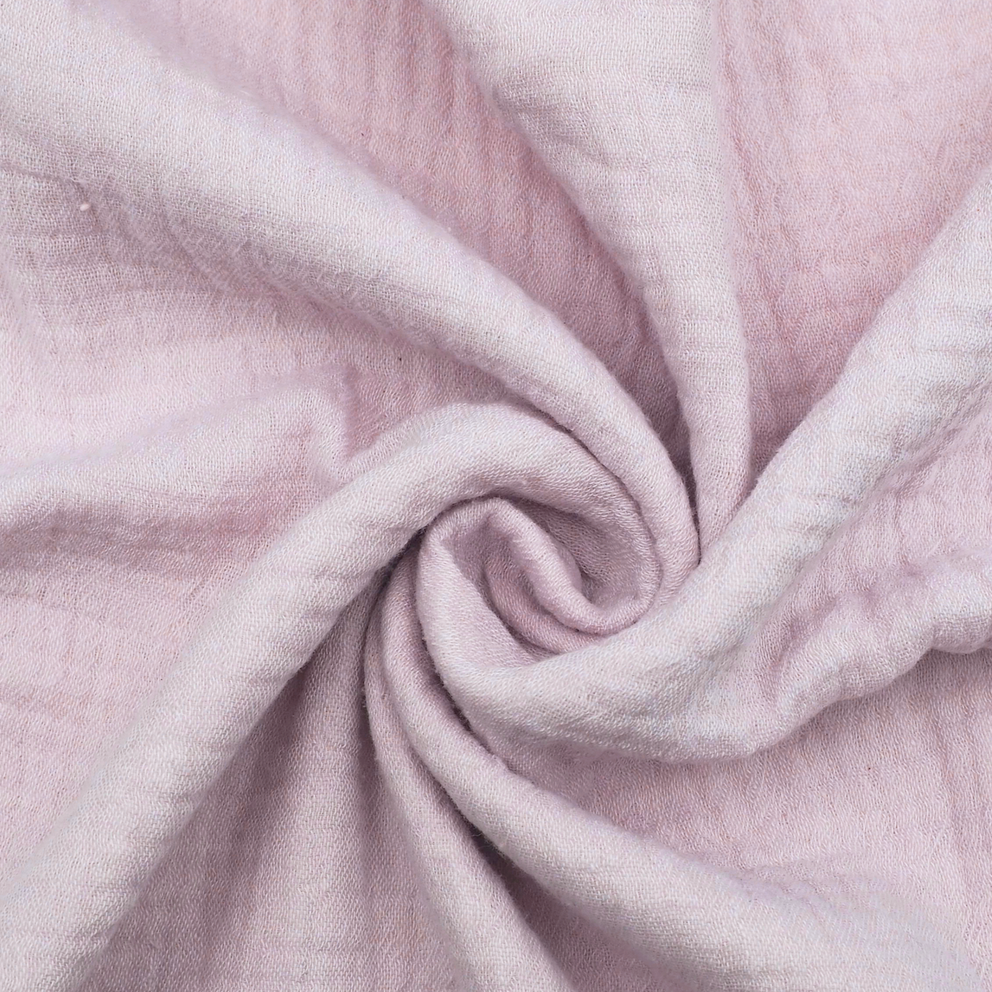 Musselin Uni meliert Double Gauze - Rosa