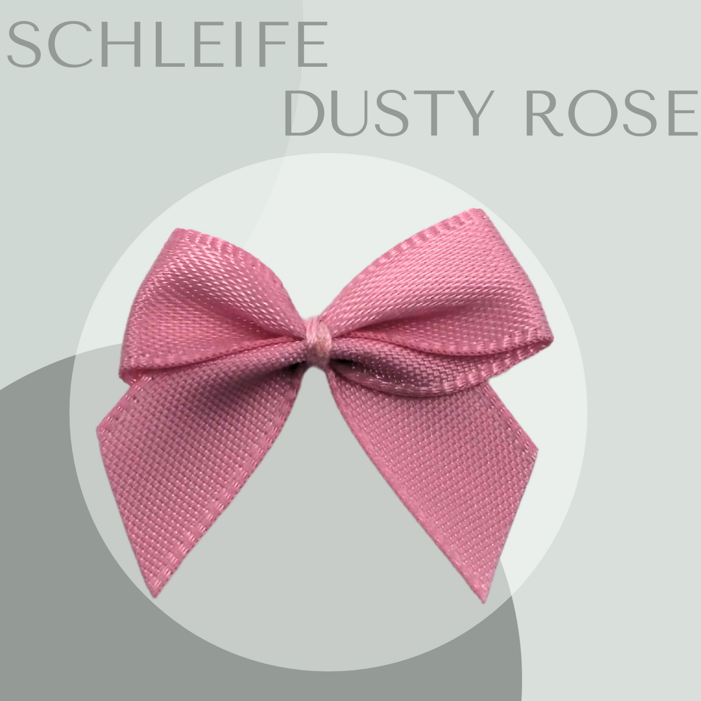 5 Schleifen klein Dusty Rose