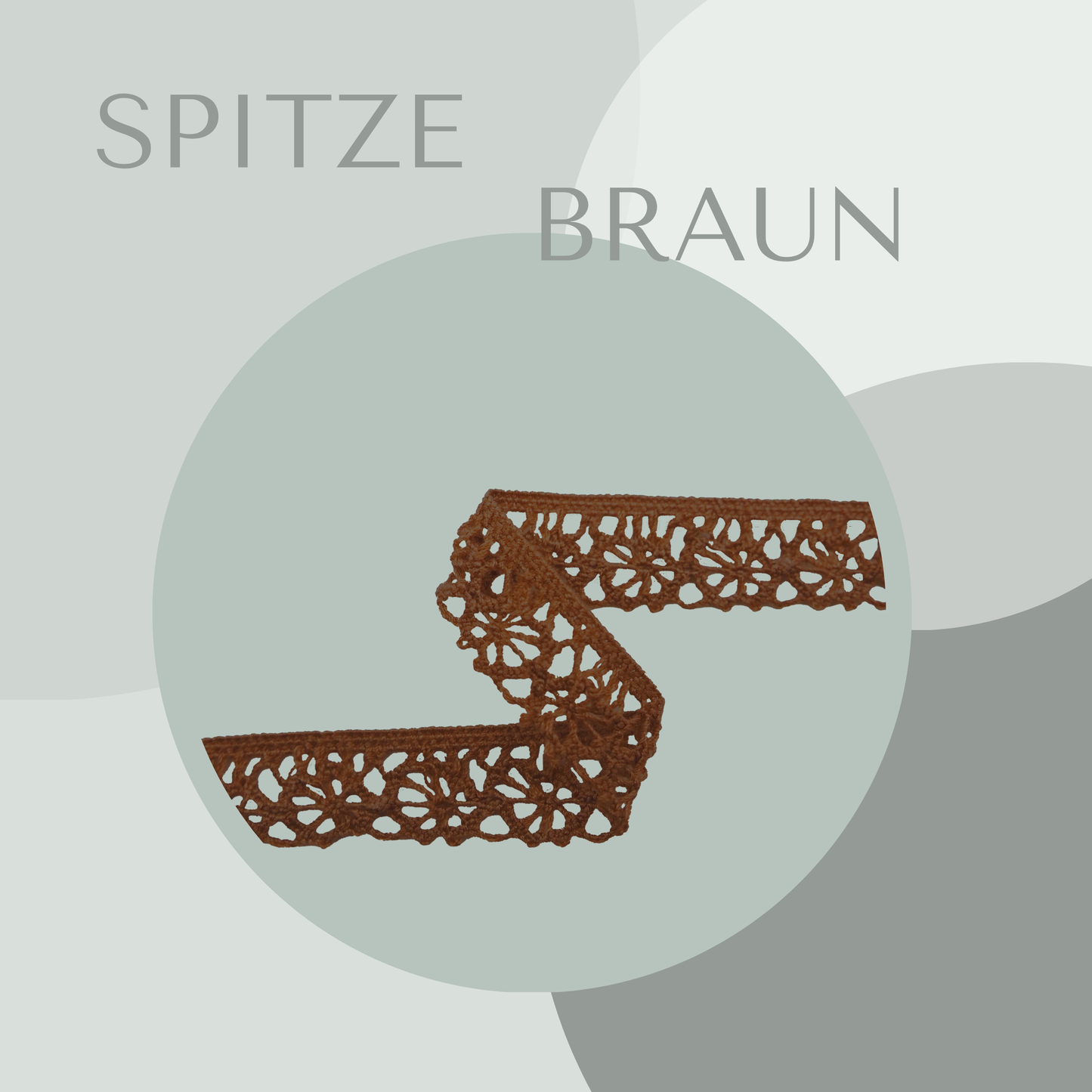 Klöppel Spitze 13mm Braun