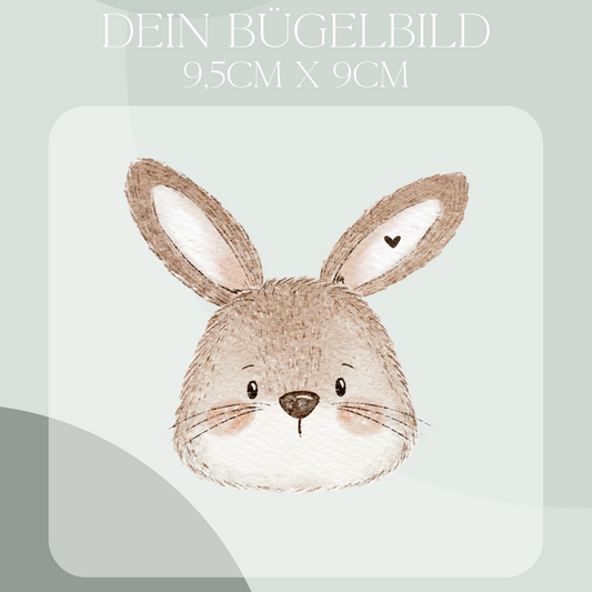 Hase - Mini Bügel-Bild Eigenproduktion