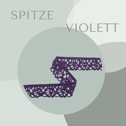 Klöppel Spitze 13mm violett