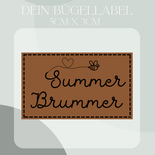 Summer Brummer Bügel-Label Eigenproduktion