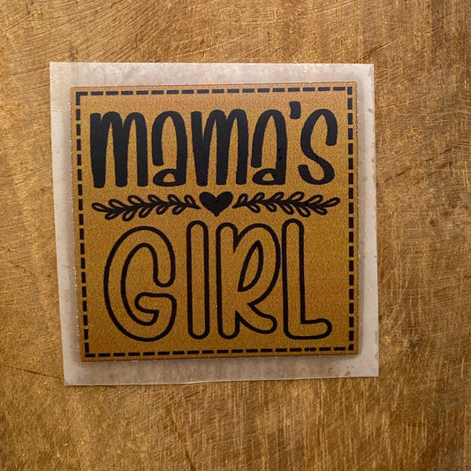 Mamas Girl Bügel-Label Eigenproduktion