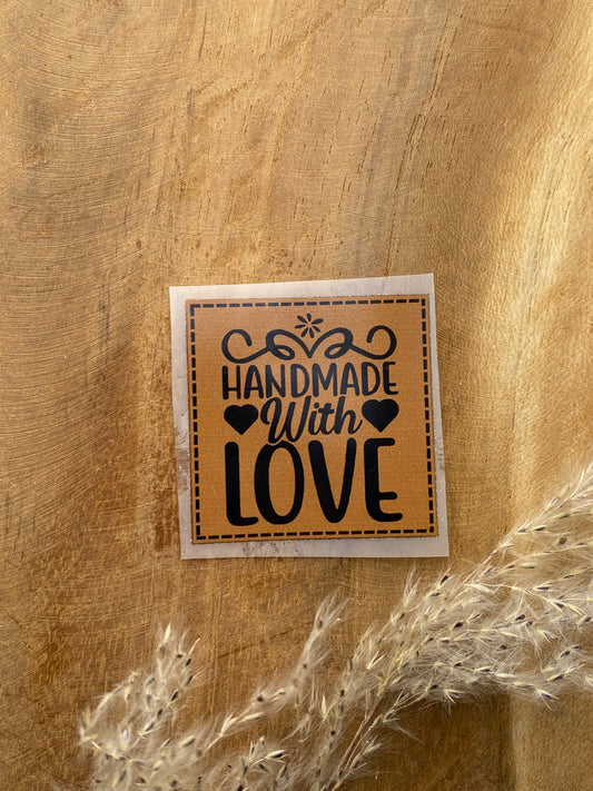 Handmade with Love Bügel-Label Eigenproduktion