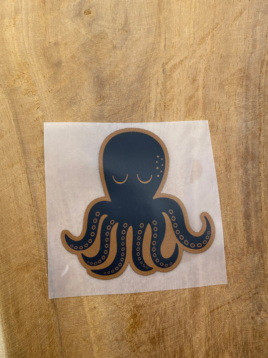 Oktopus Bügel-Label Eigenproduktion