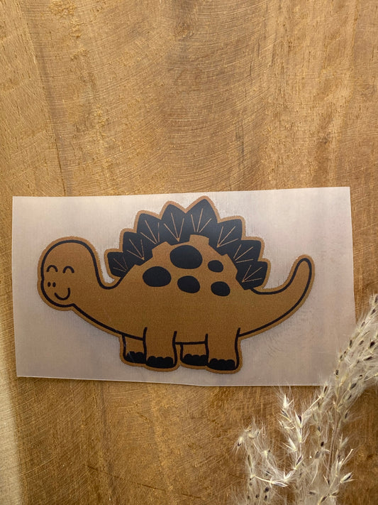 Stegosaurus Bügel-Label Eigenproduktion