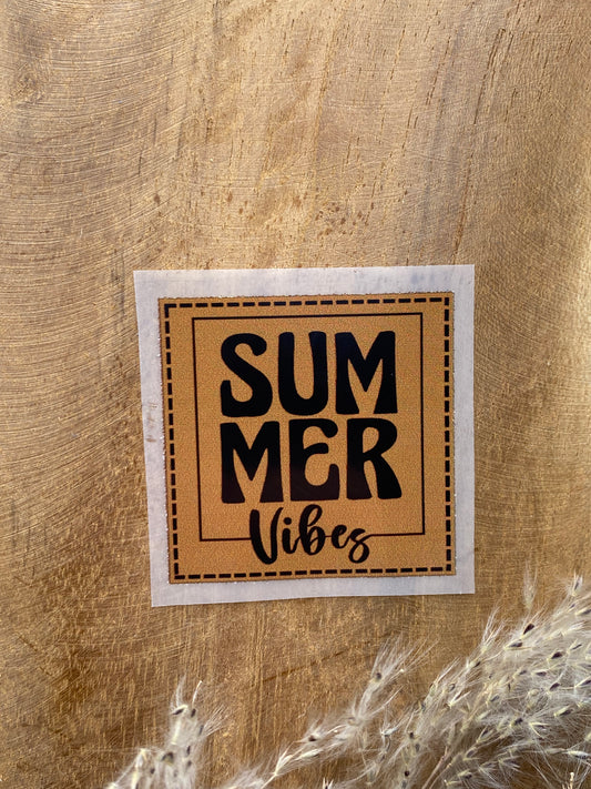 Summer Vibes Bügel-Label Eigenproduktion