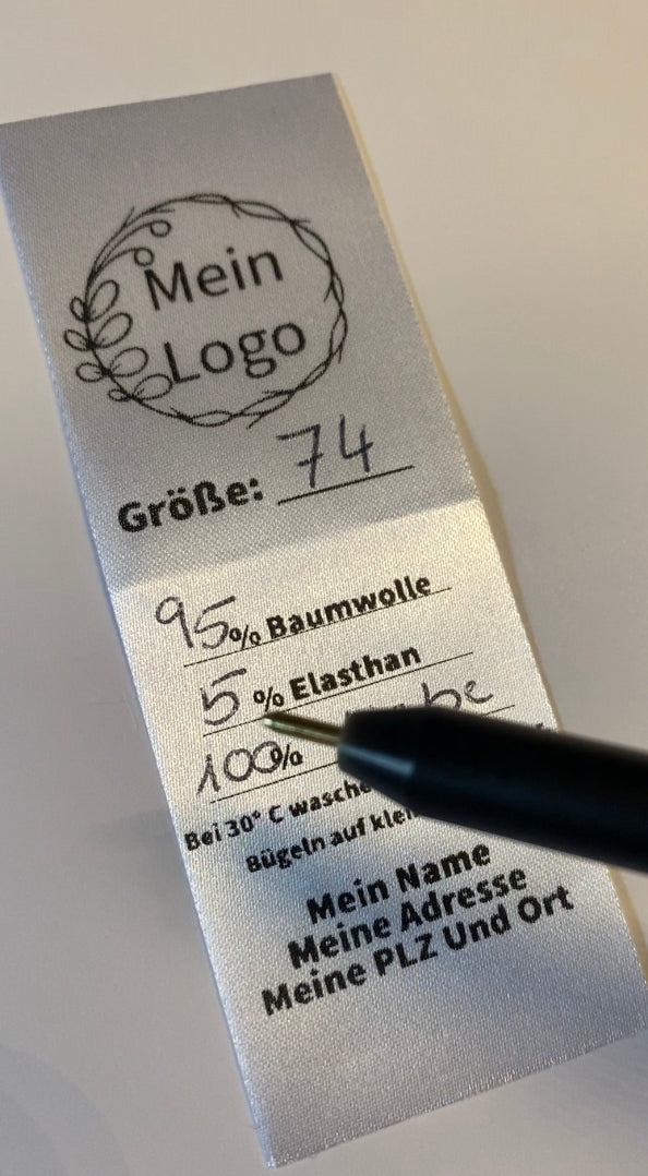 Textil Stift für Satin Label