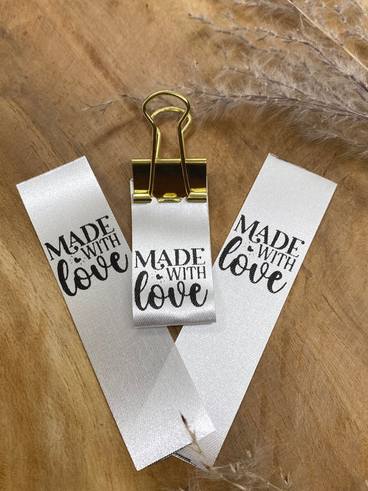 Made with love Satin-Label Eigenproduktion